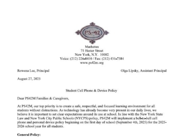 Cell Phone Policy Alt Text